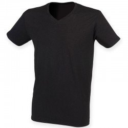 Plain T-Shirt V Neck Skinnifit 165 gsm